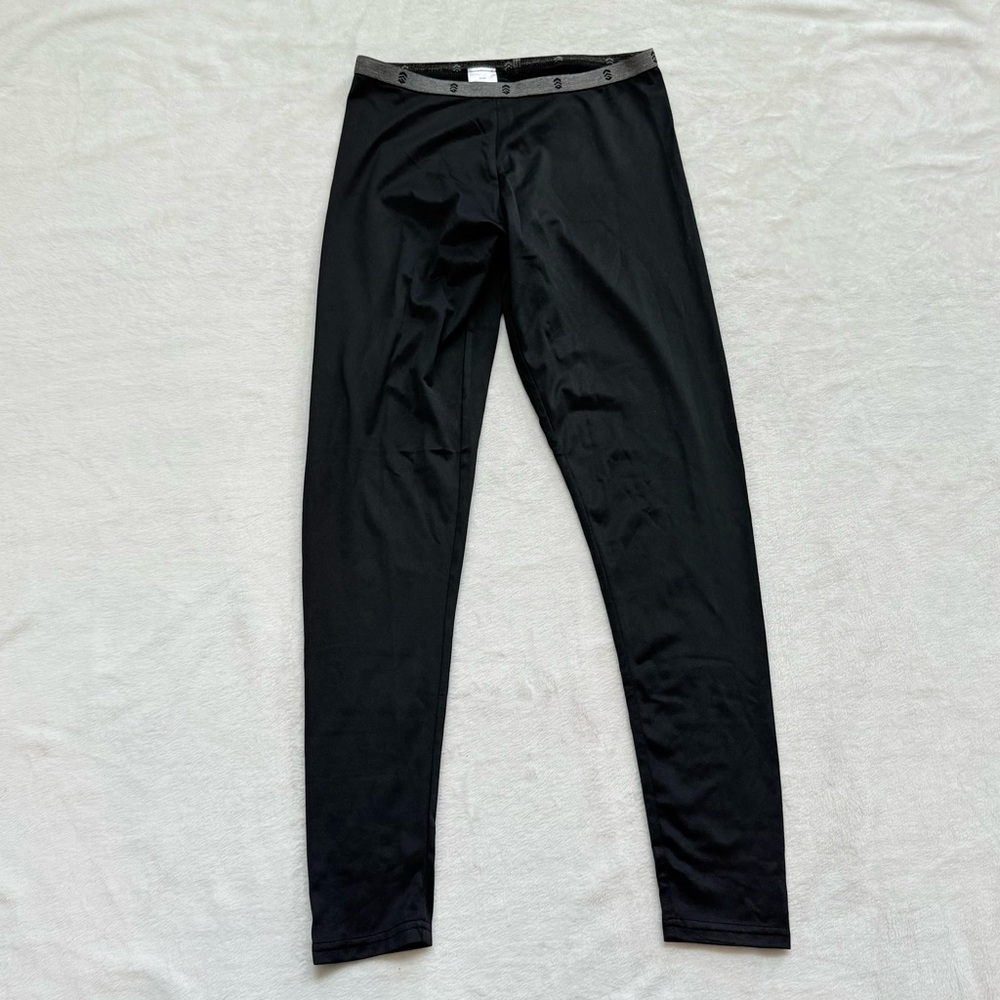 Free Country Polyester Base Layer Pants Base Layer Bottom Black Women’s Small